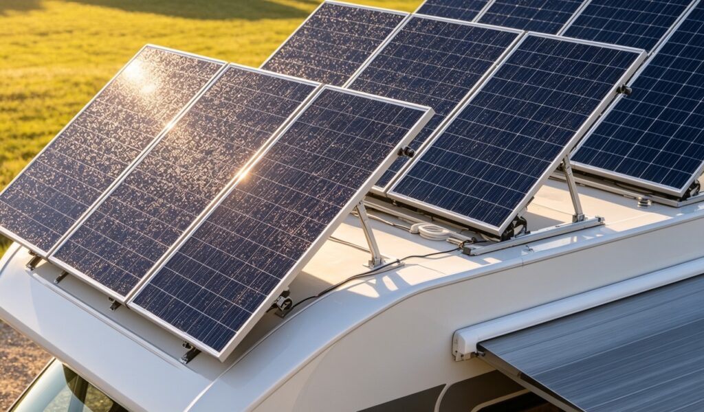 Panele fotowoltaiczne w kamperze – ile energii mogą wyprodukować?