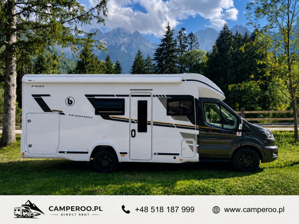 Camperoo – wynajem Warszawa – nowy Benimar Tessoro 444 NK